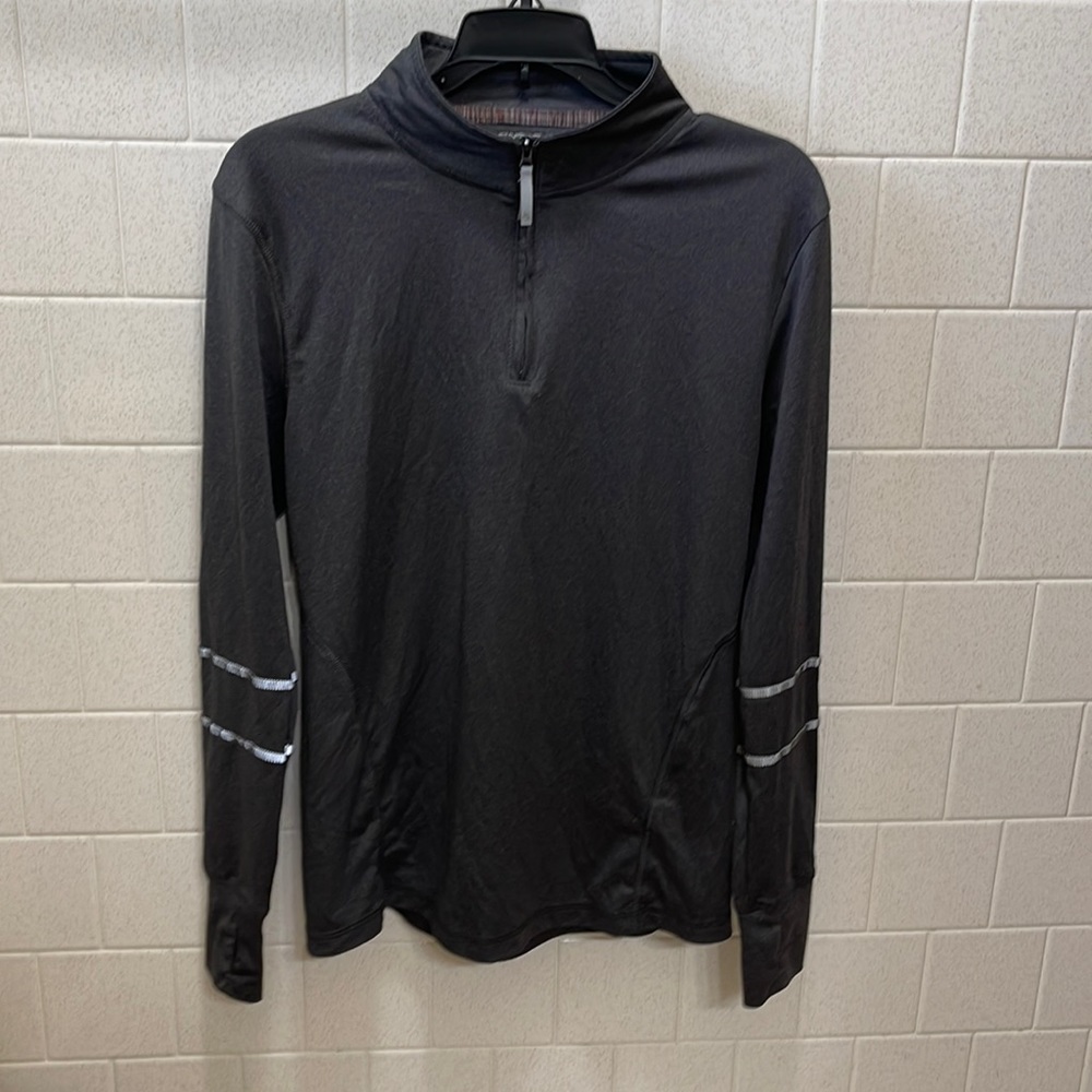 Jansport Athletic 1/4 Zip Top with Thumb Holes and Reflective Sleeves Size Large